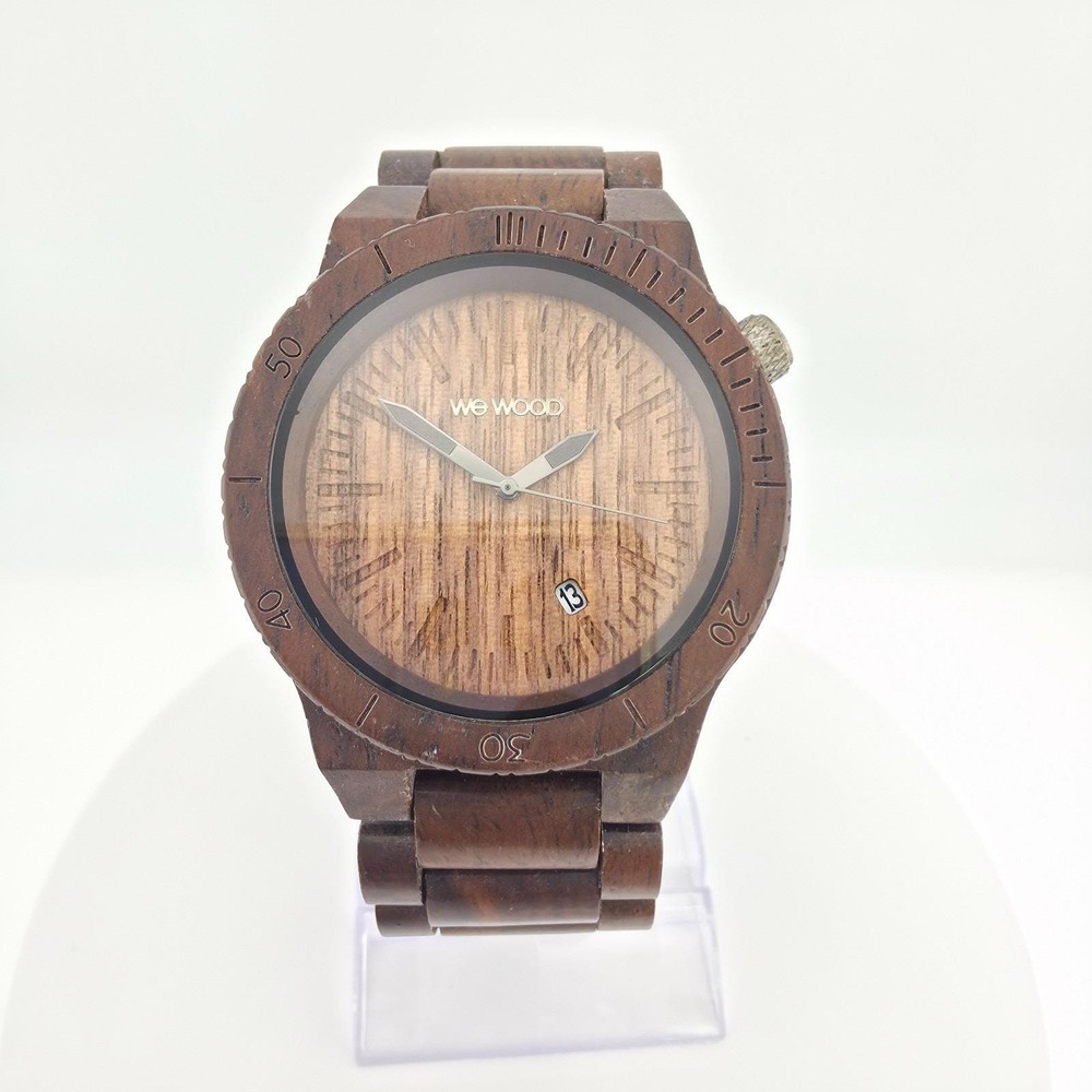 WEWOOD Arrow Nut Men's Watch 100% Natural Walnut Wood Stainless Steel Clasp 7"